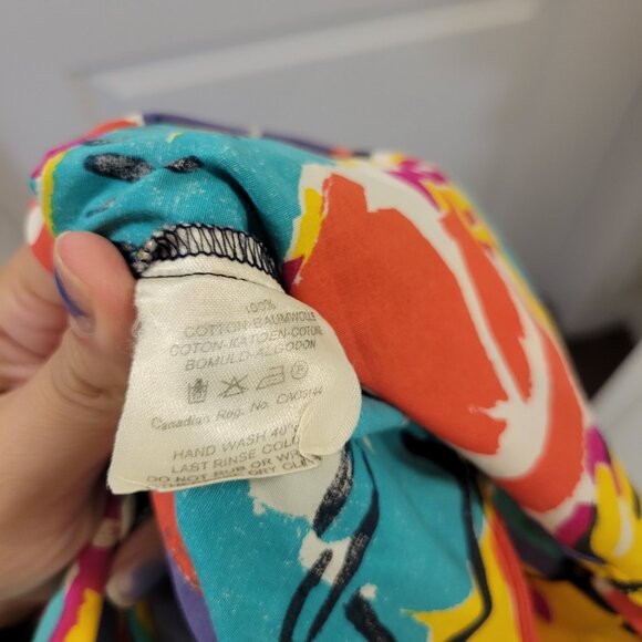 Vintage Retro-Print Vibrant Colourful Jaeger Set - Resortwear - Skirt and Blouse - Picture 11 of 16